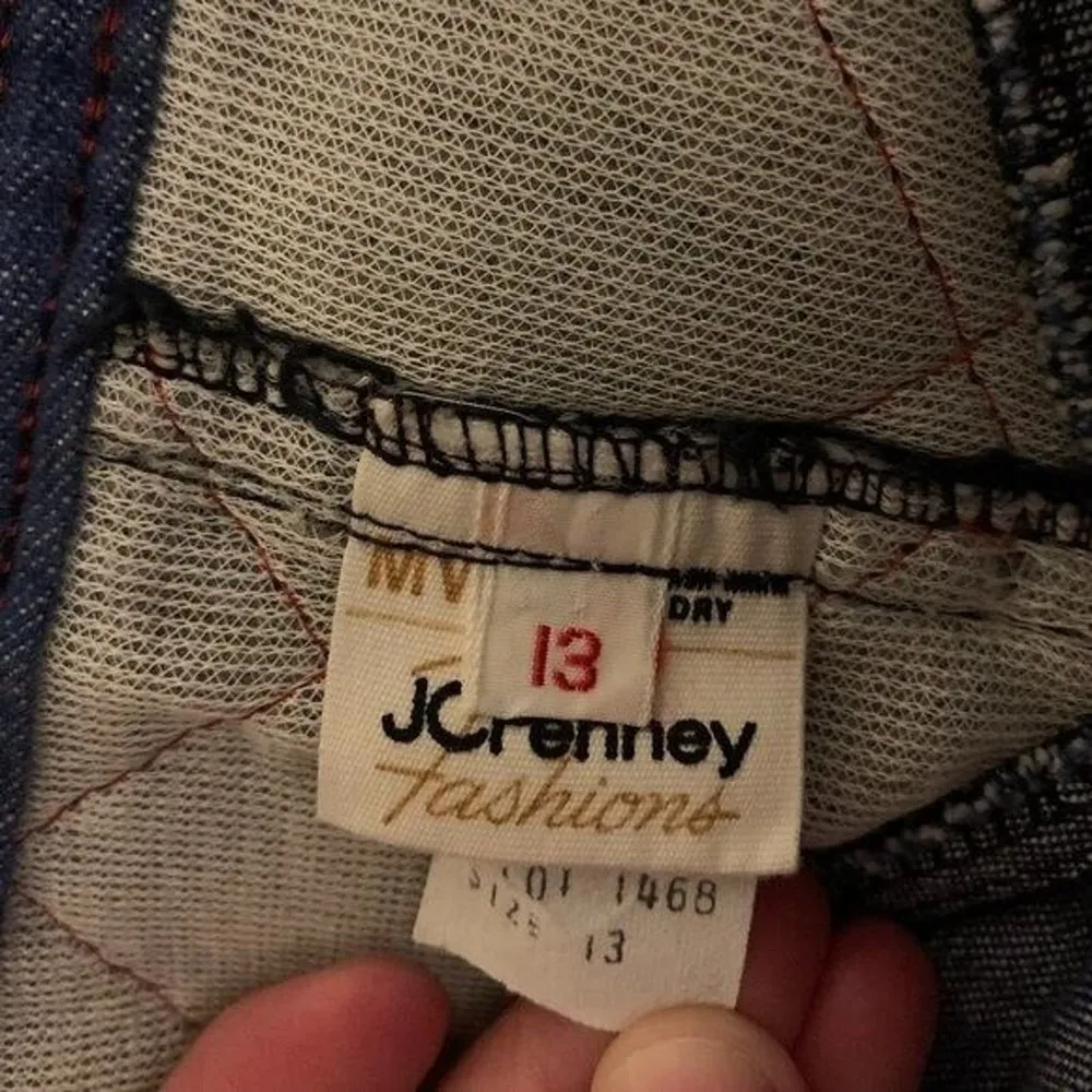 JCPenney Womens Size 13 Skirt Fashion Denim Vintage ALine Modest Pure Cotton Blue - Image 5