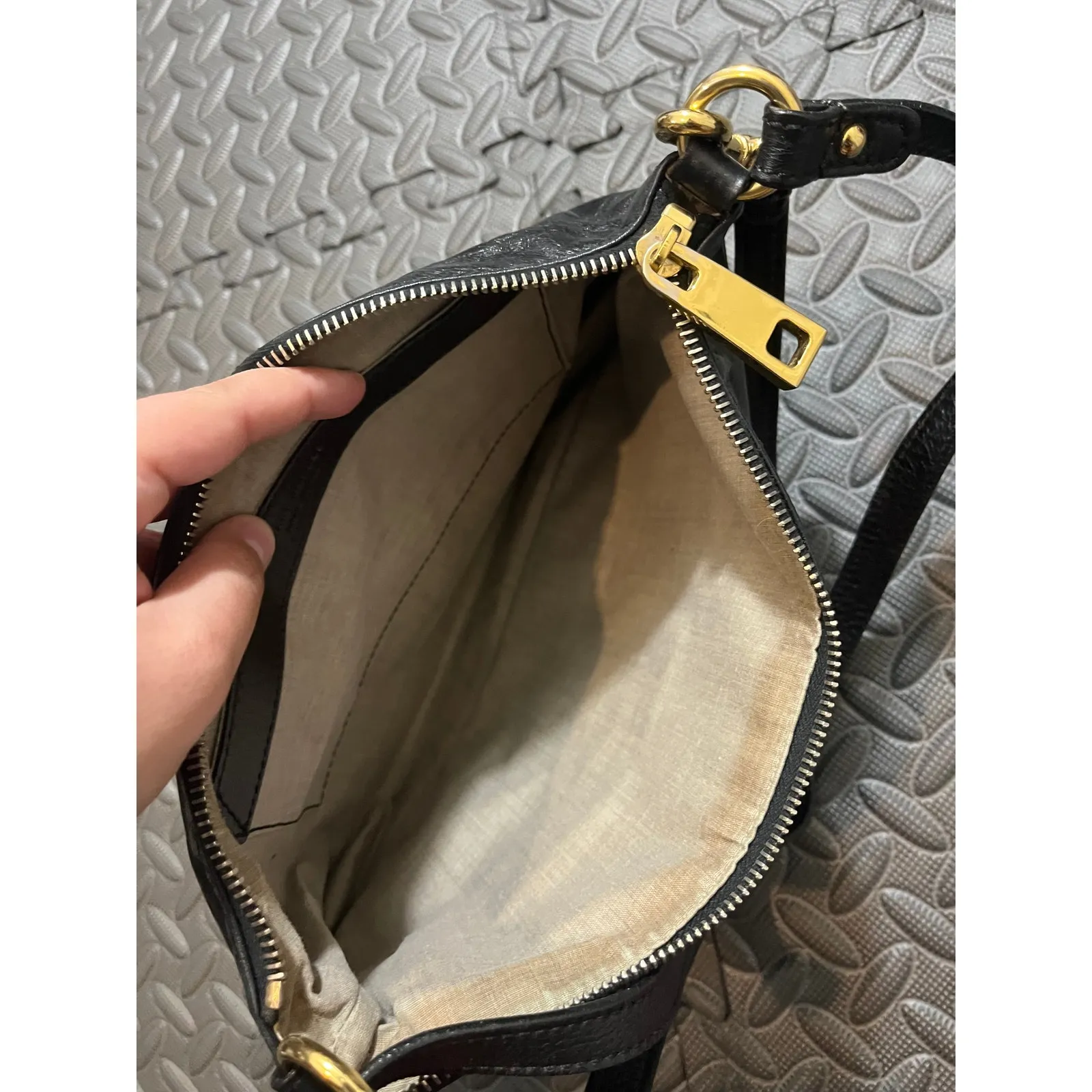 Vintage Marc‎ Jacobs Womens Black Leather Clutch Purse Bag Italy Straps Designer - Image 6