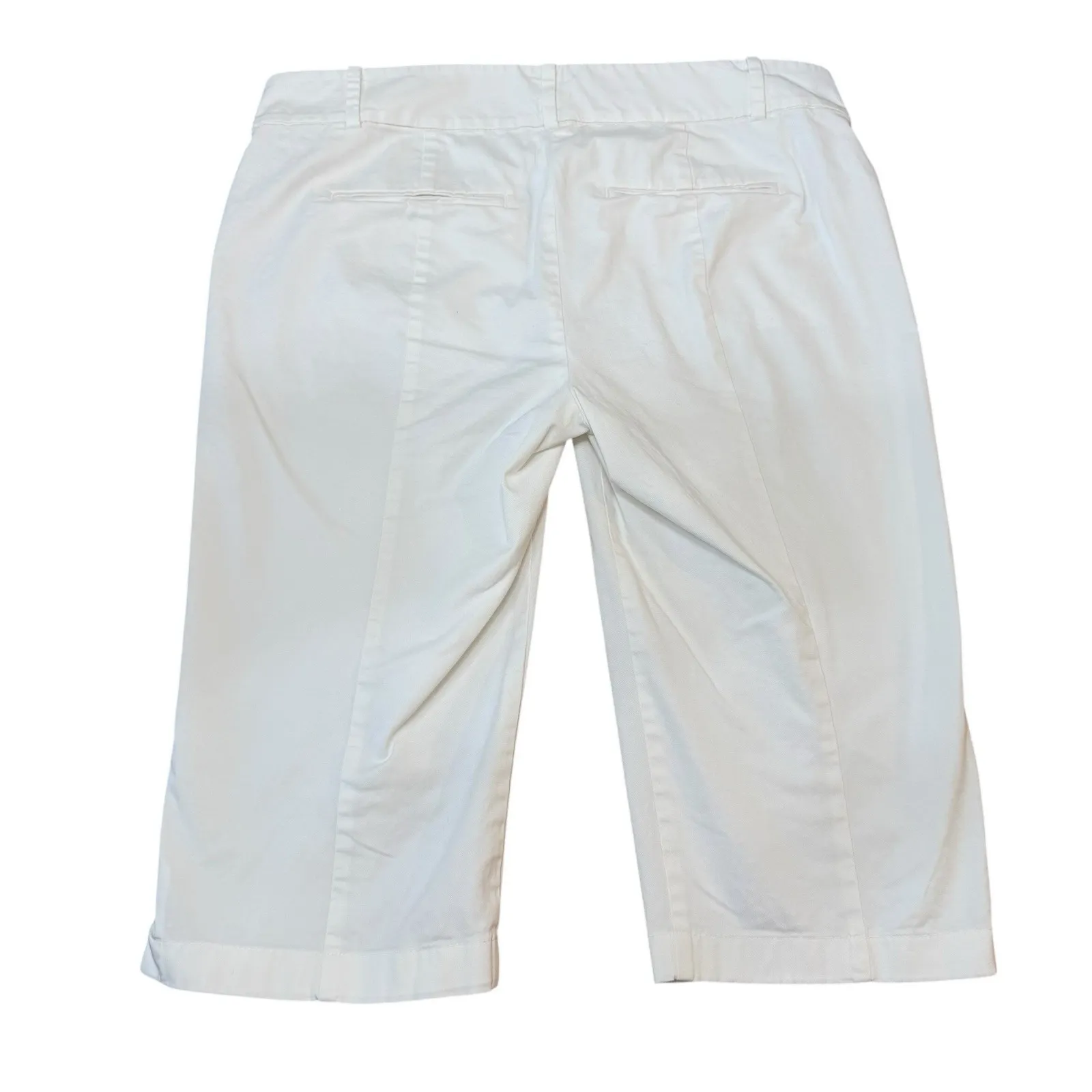 Ann Taylor Loft Womens Bermuda Shorts White‎ Size 8 - Image 6