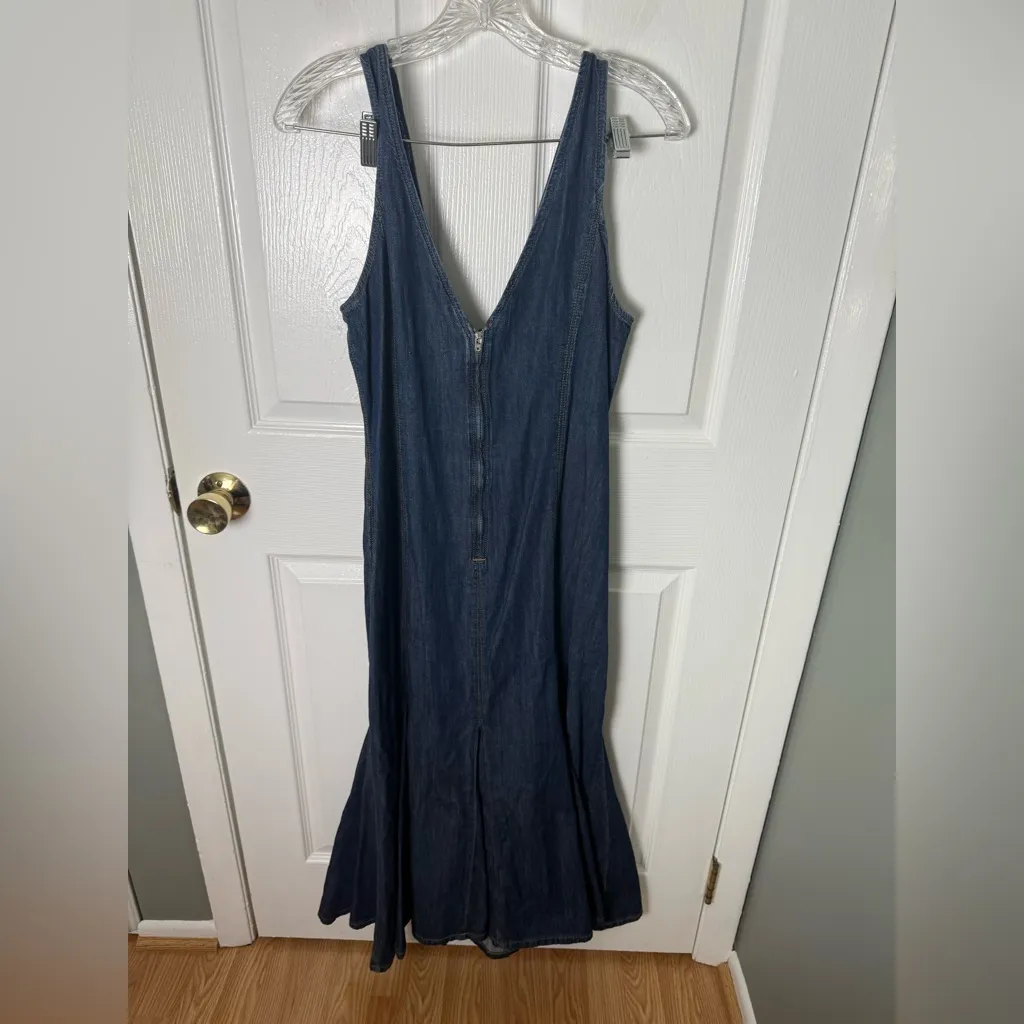 Reformation Serafina Denim Midi Dress - Image 4