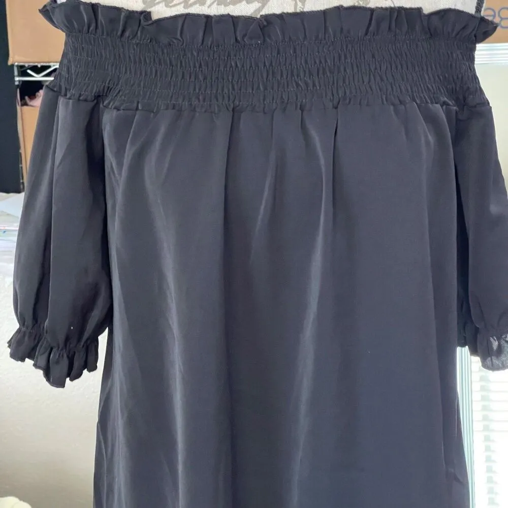 Yoins Womens Dress Sz Small Sz 4/6 Off Shoulder Mini Whimsigoth Gothic Witchy - Image 5