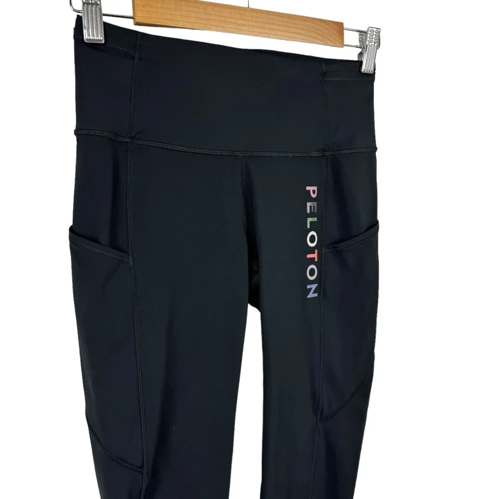 Lululemon X Peloton Fast & Free Crop Leggings II Nulux 19" W6AS5S Black Size 6 - Image 4