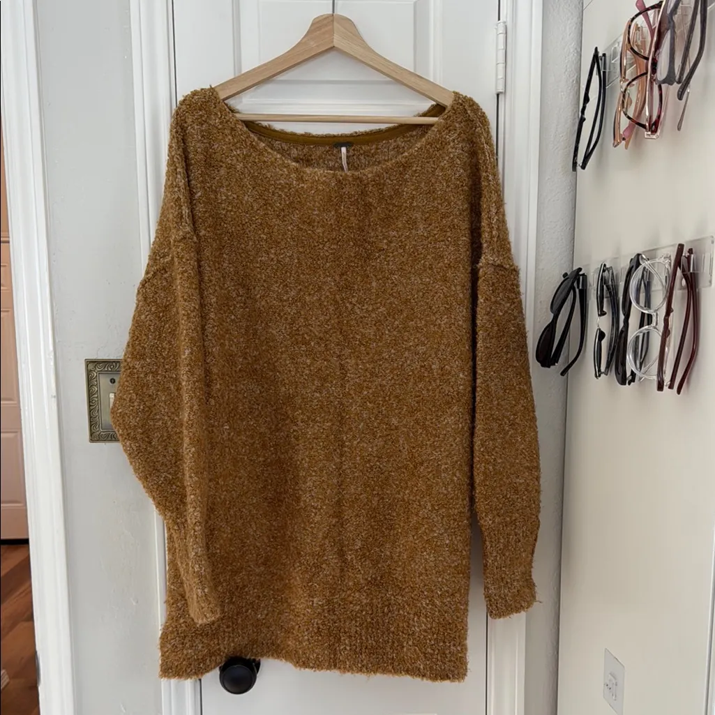 Free People Moira oversized wide neck long sweater - Image 5