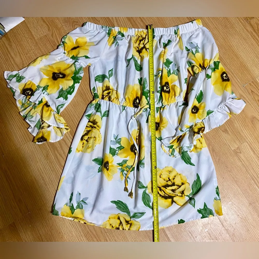 1X Hint of blush long sleeve jumper sunflower off the shoulder - Image 7