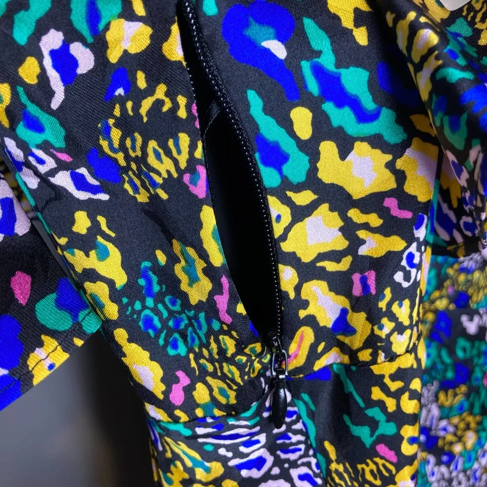 NWT Tanya Taylor Rainbow Leopard Demi Mini Dress Size 2 $495 - Image 12