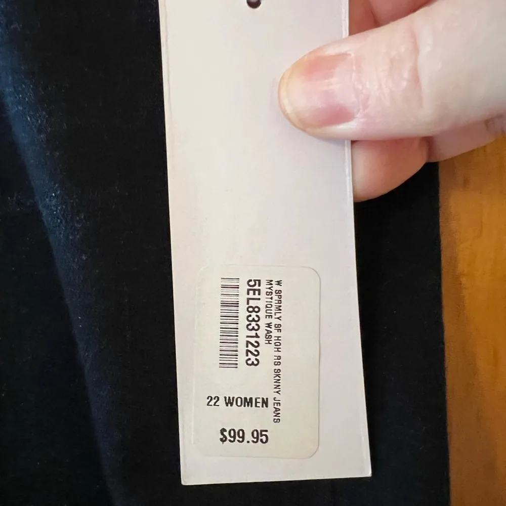 Soft Surroundings Supremely Soft Jeans NWT High Rise Skinny Ankle Dark Wash 22W - Image 5