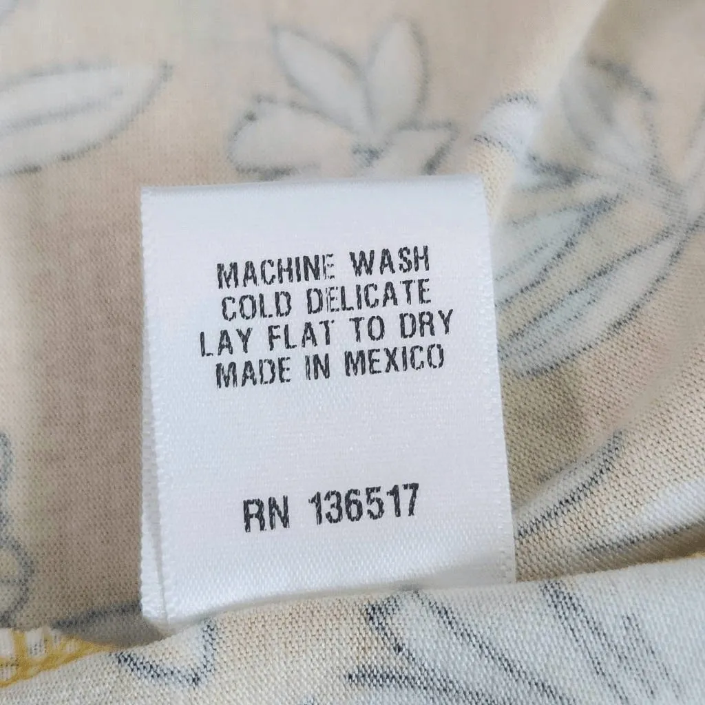 Loveappella Yellow Floral Mini Dress with Open Tie Back NWT Size XL - Image 11