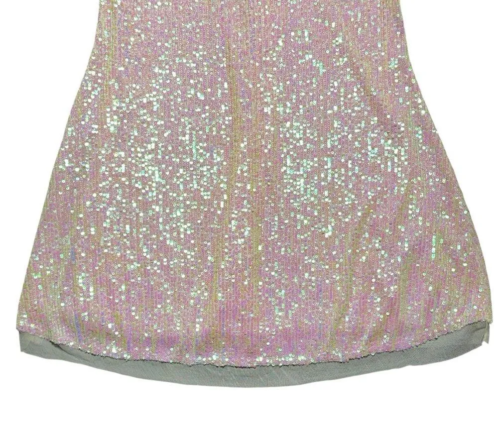 Intimately Free People Ivory Gold Rush Mini Dress Womens S - Image 4