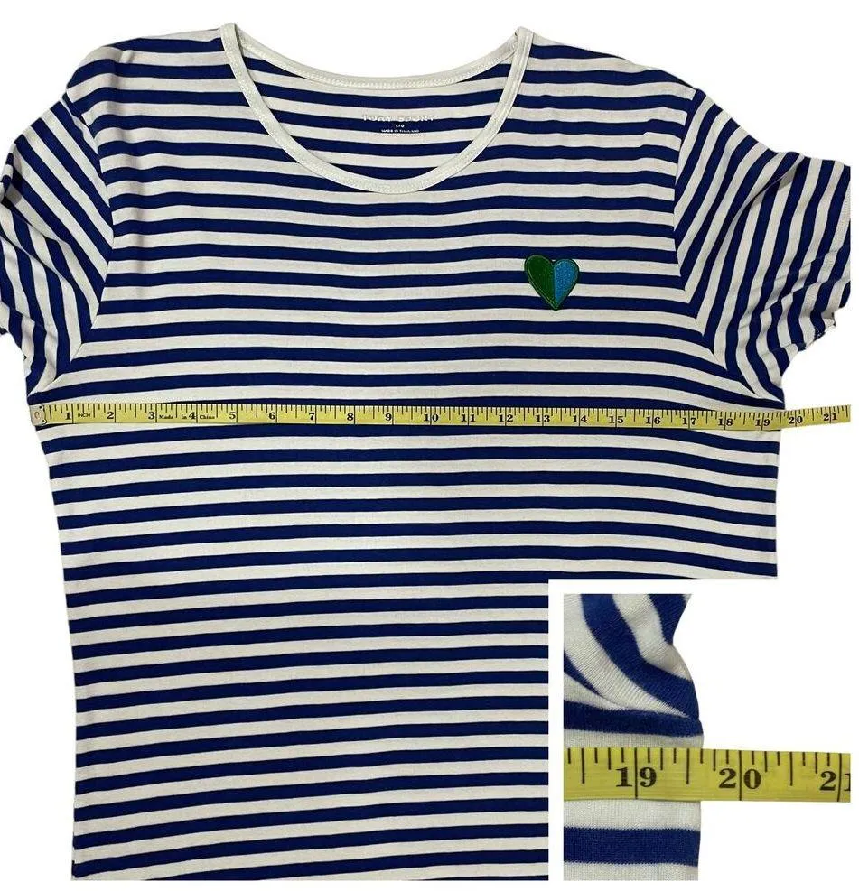 Tory Burch | Tory Sport Striped T-Shirt Dress - Blue/White - Large - Image 3