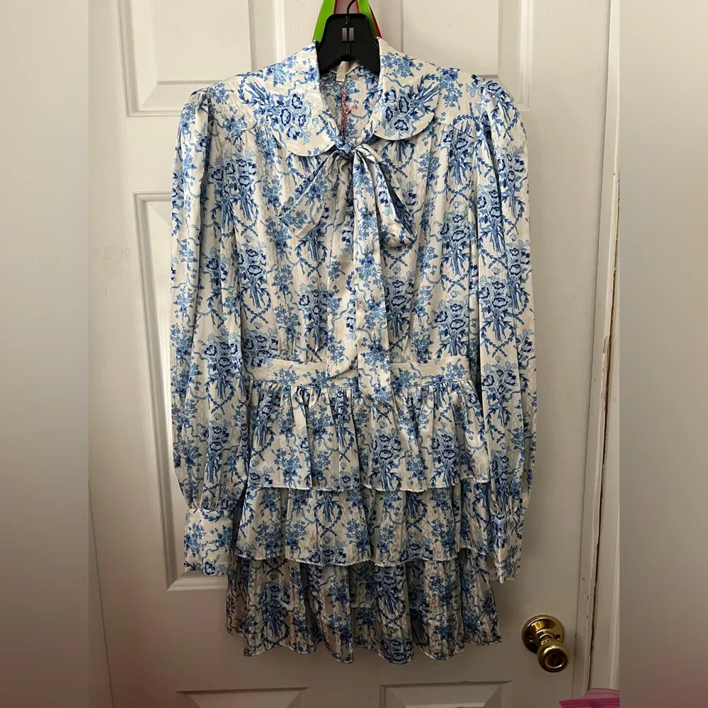 NWT LoveShackFancy Daly Mini Dress in Frosted Shores in a size 00 - Image 2