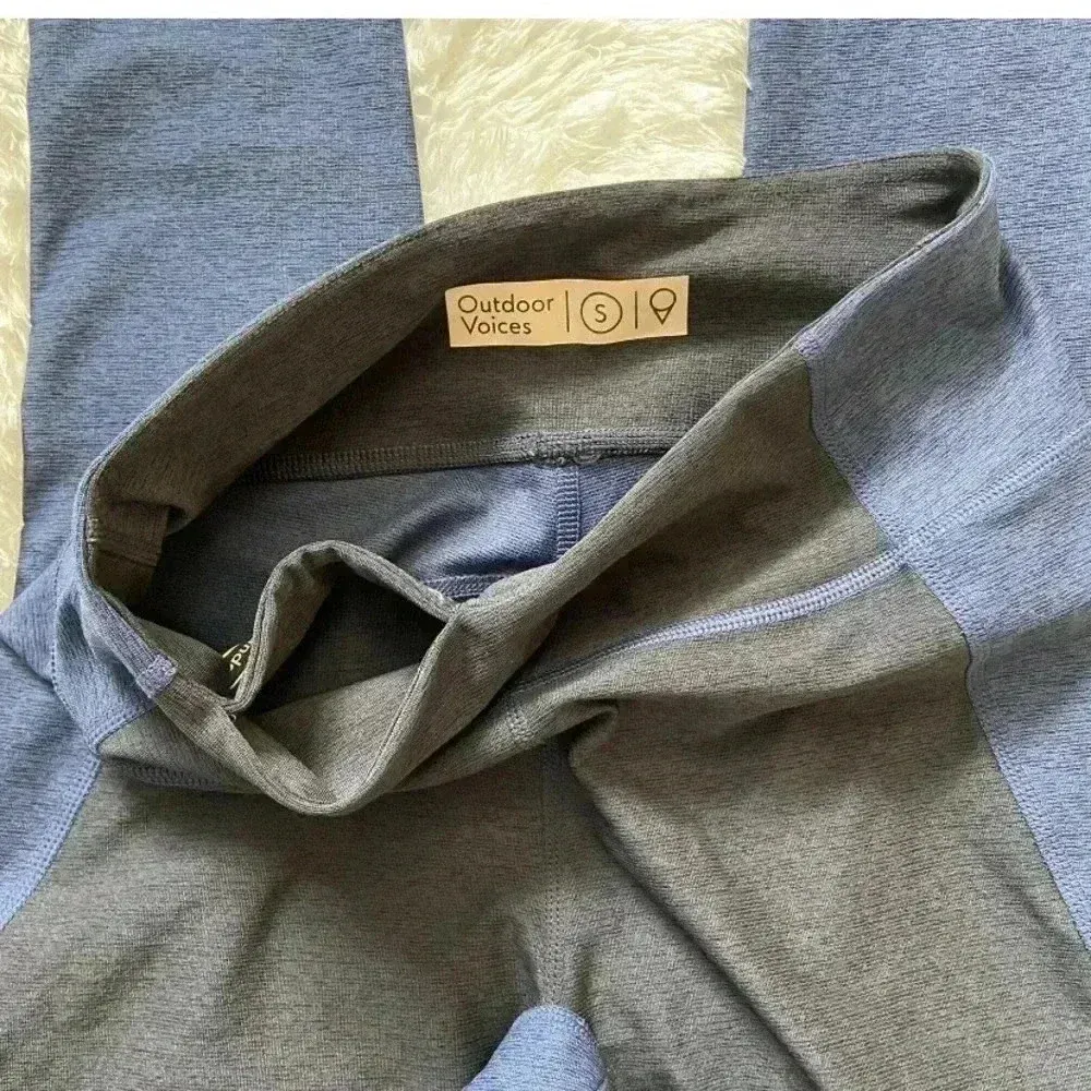 Outdoor Voices Two Tone Leggings Blue Blank - Image 7