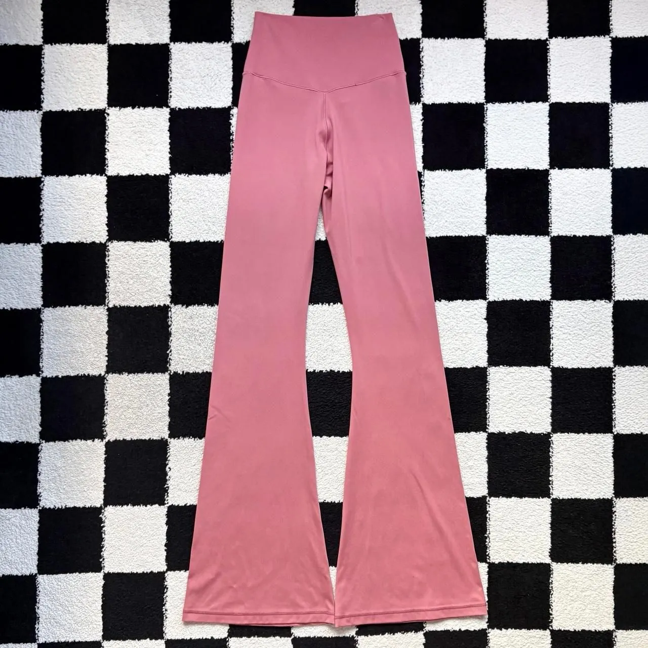 Offline Aerie Real Me High Waisted Crossover Flare Leggings Mauve M - Image 2