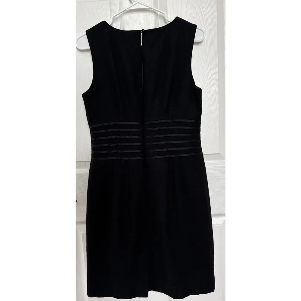 Banana Republic wool silk black sleeveless cocktail dressy dress 10 - Image 5