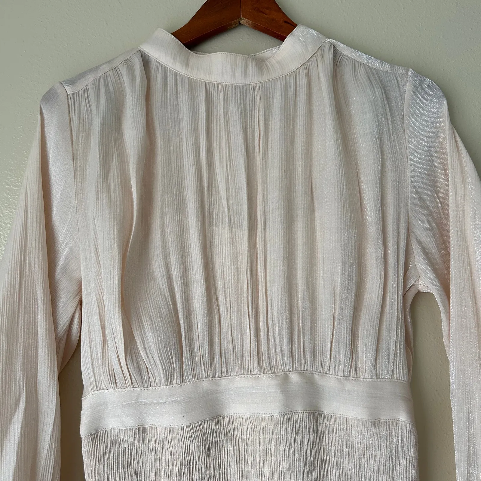 Line and Dot Peach Rianne Mini Dress Size Small - Image 7