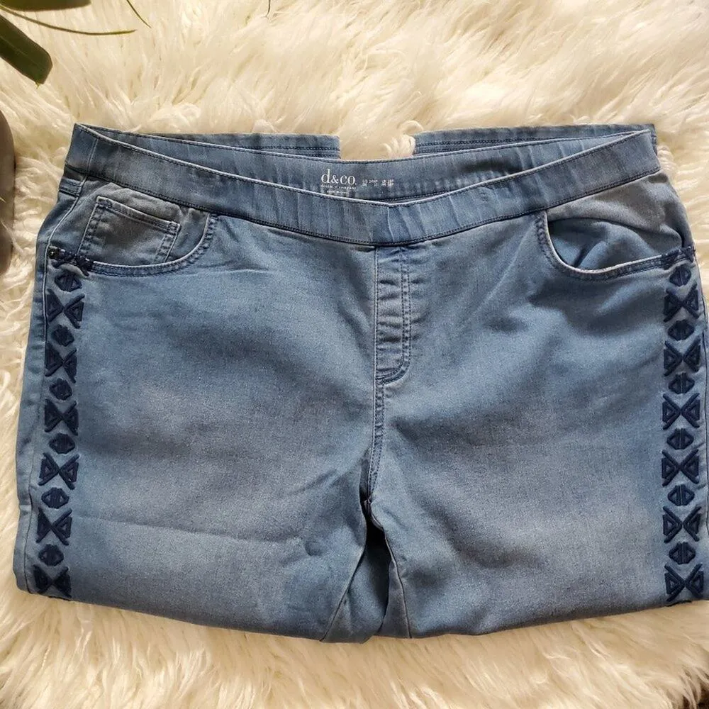 Denim & Co  Blue Jeggings Size 24WP - Image 3