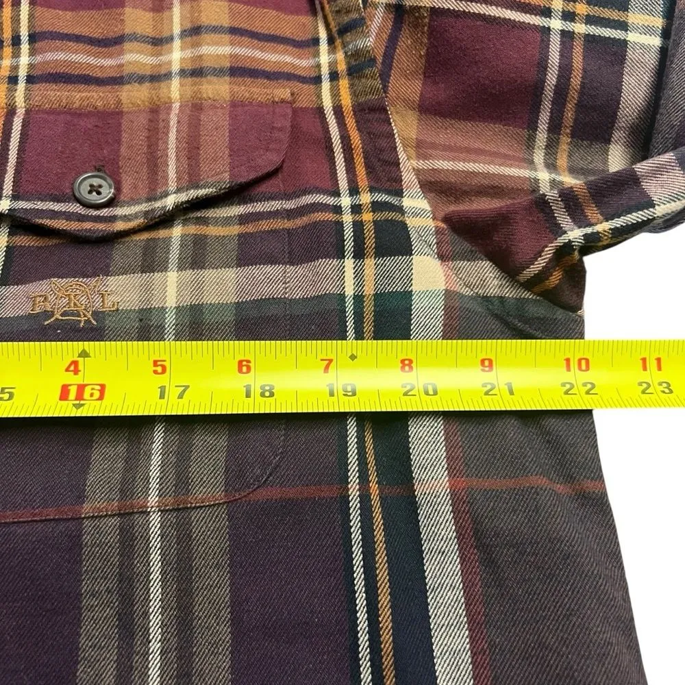 Lauren Ralph Lauren Womens Plaid Chore Jacket Shirt Sz M Shacket Western Preppy - Image 4