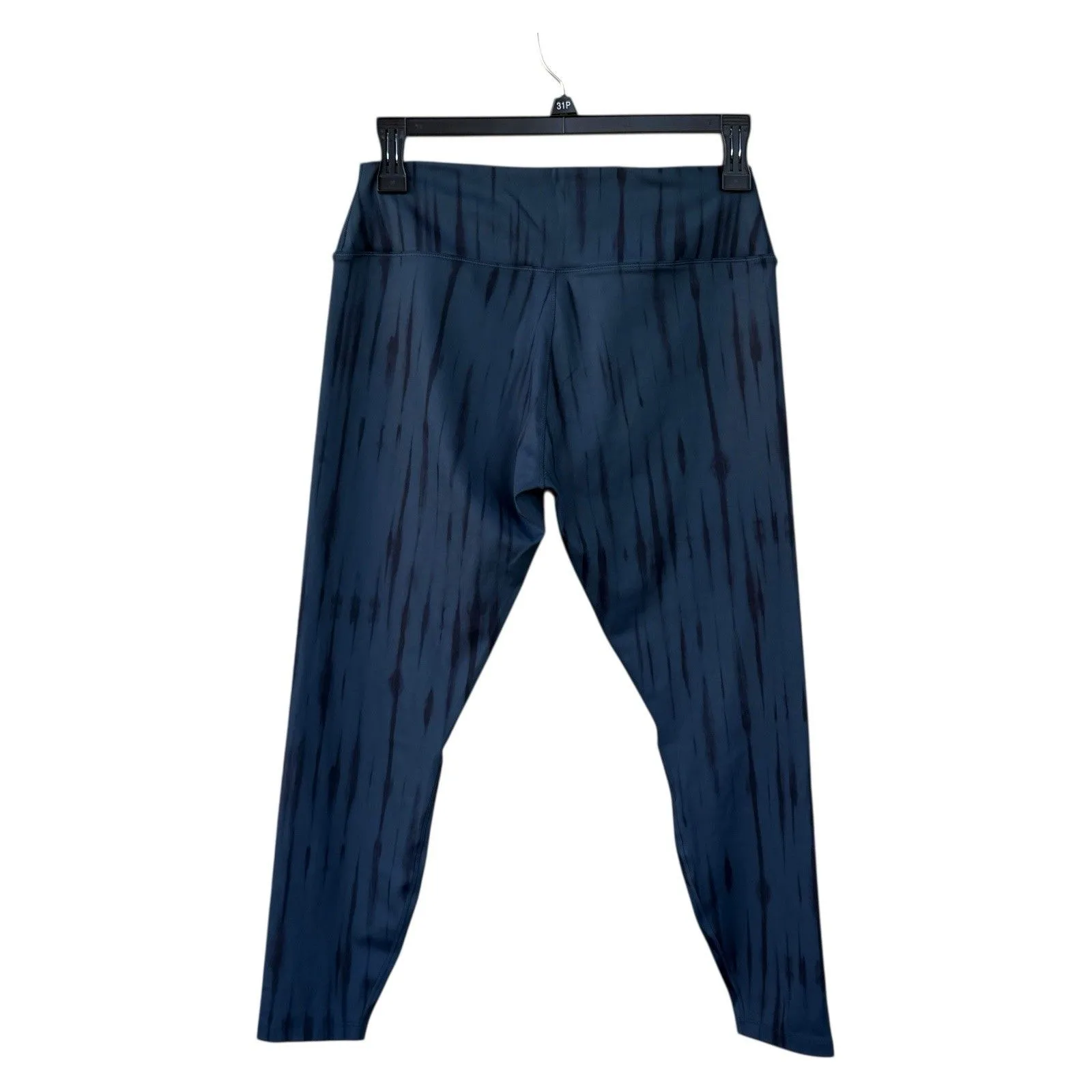 NWT Nike One Women's High-Waisted 7/8 Printed Leggings blue Black Size XL - Image 2