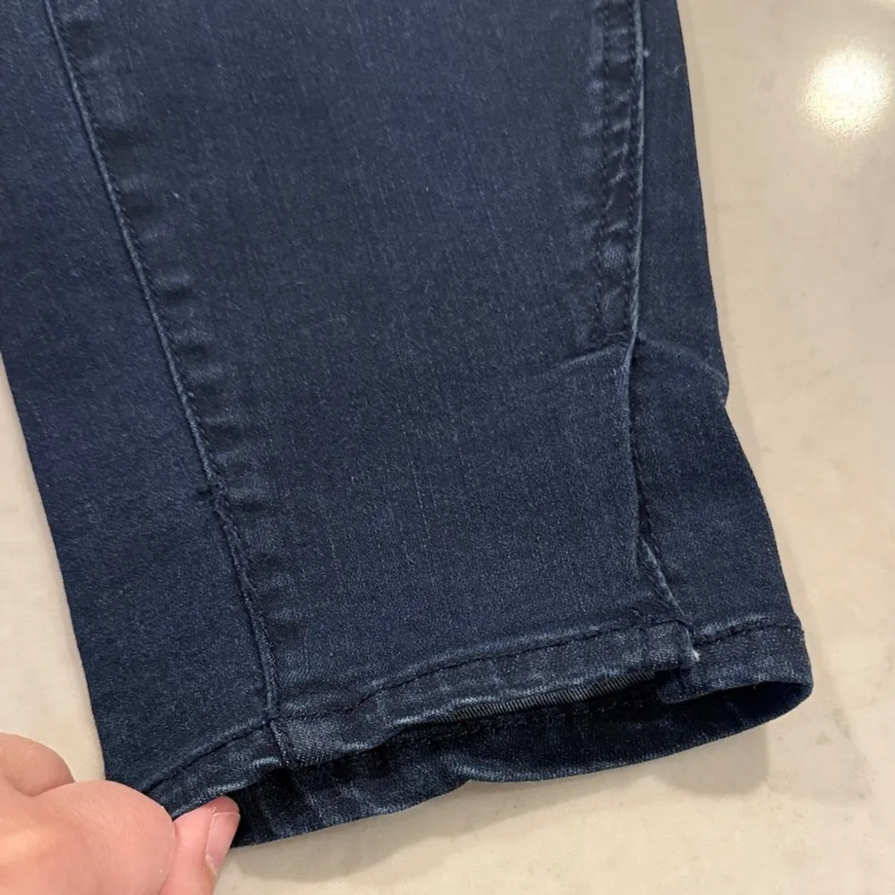 🦃 Kaari Blue Curvy Dark Blue Skinny Ankle Denim Jeans size 14W - Image 6