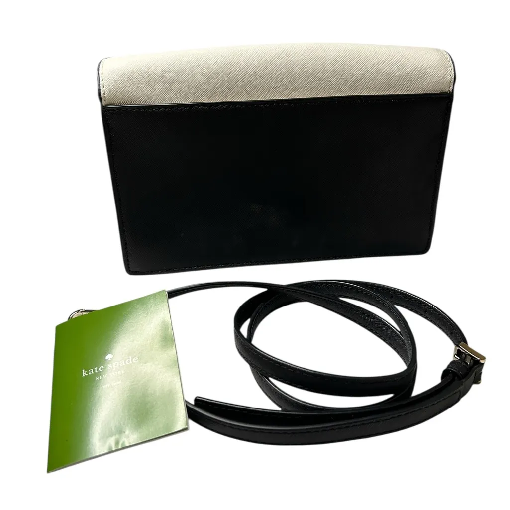 Kate Spade Cameron Convertible Crossbody Bag, White & Beige | Saffiano Leather - Image 9