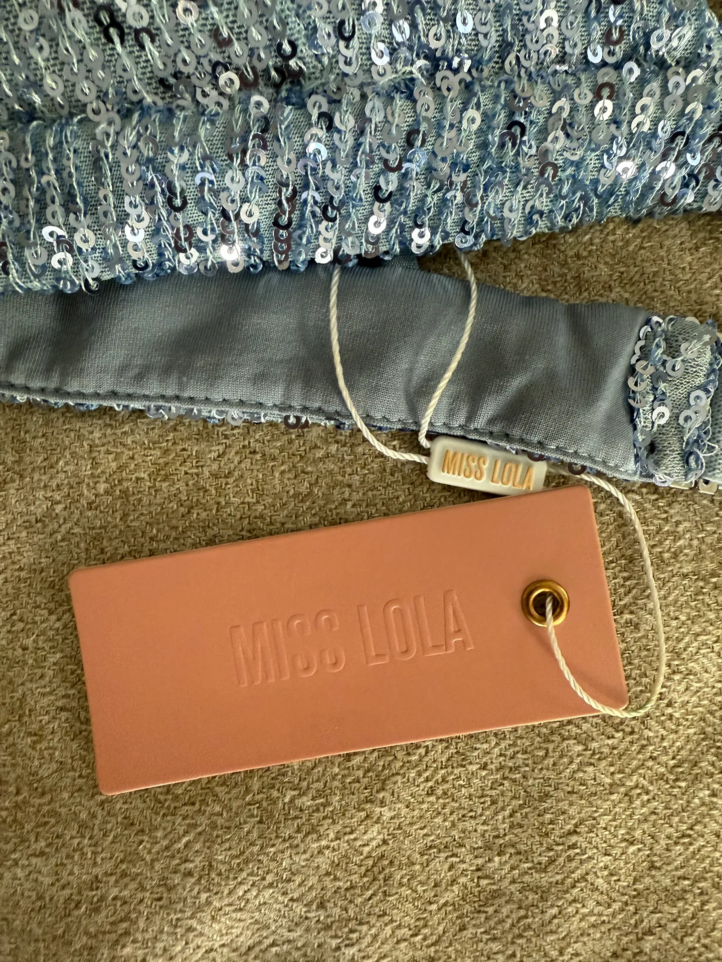 Baby Blue Sequin Two Piece Set - Image 5