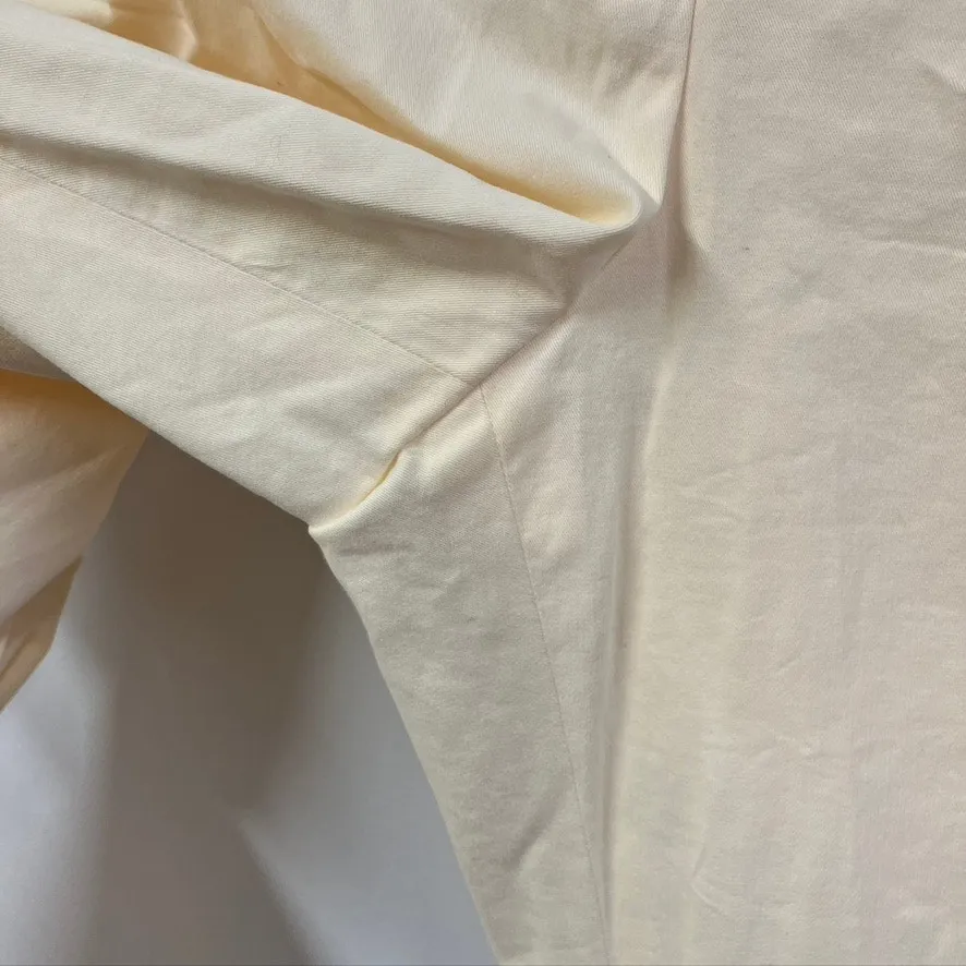 Tommy Bahama Vintage‎ Cotton Blend Pants Womens 8 High Rise cream Spring Beach - Image 5