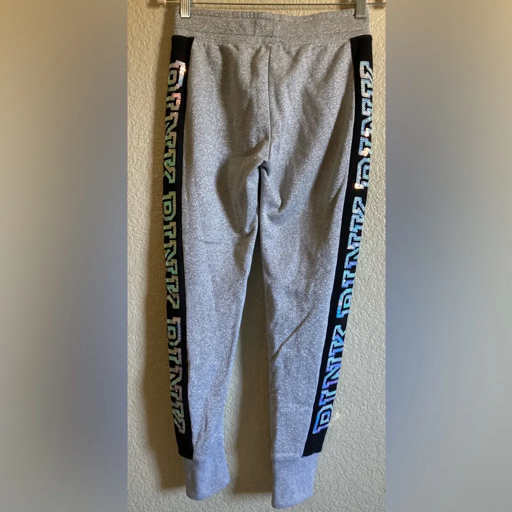 Pink Victoria’s Secret Rare Silver Mermaid Bling Jogger Pants A243 - Image 11