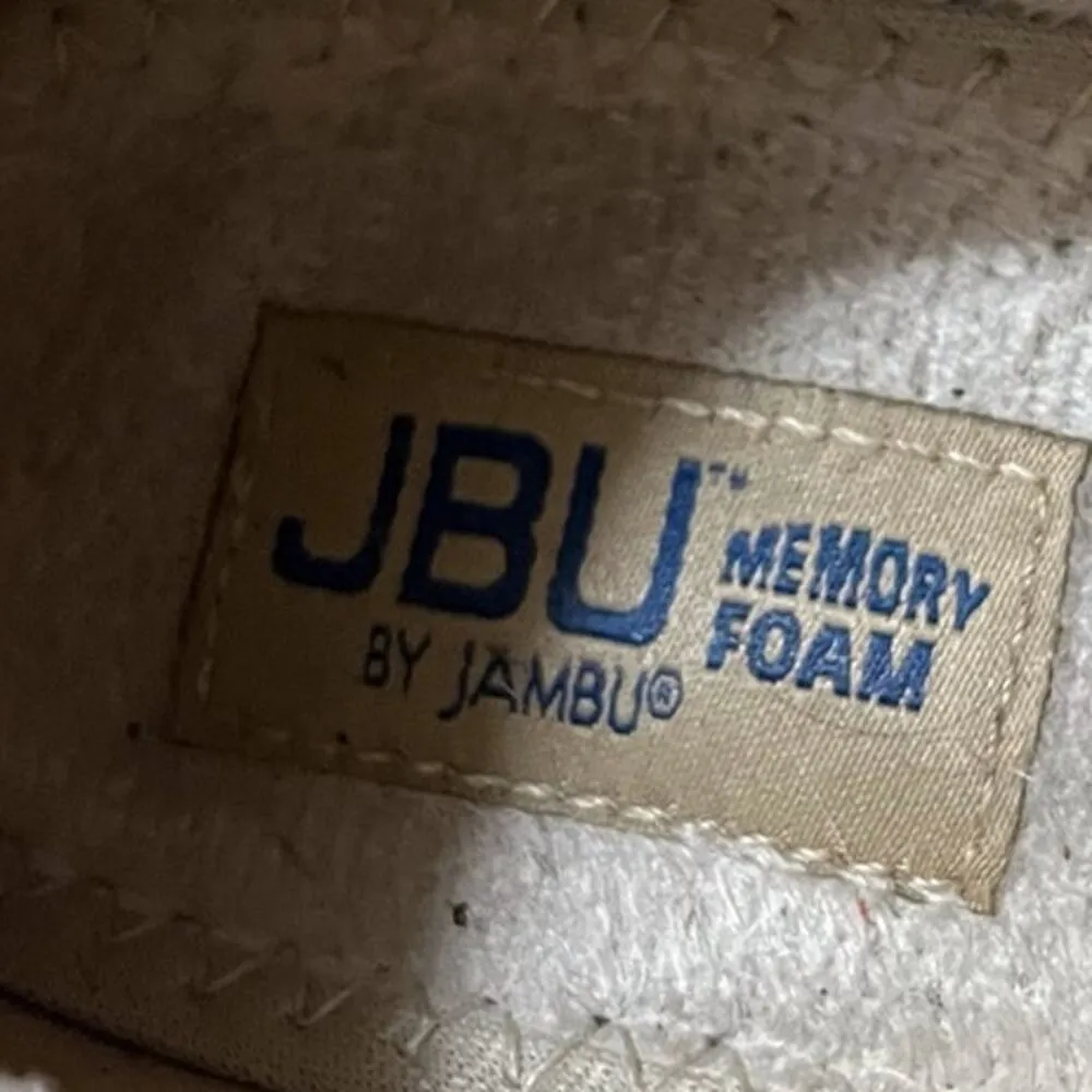 JBU by Jambu Crimson Memory Foam Red Buffalo Plaid Slip on Shoes Size 7.5M - Image 4