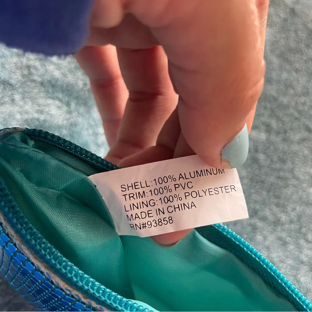 Sequin Wristlet Clutch‎ in Teal Blue - Image 5