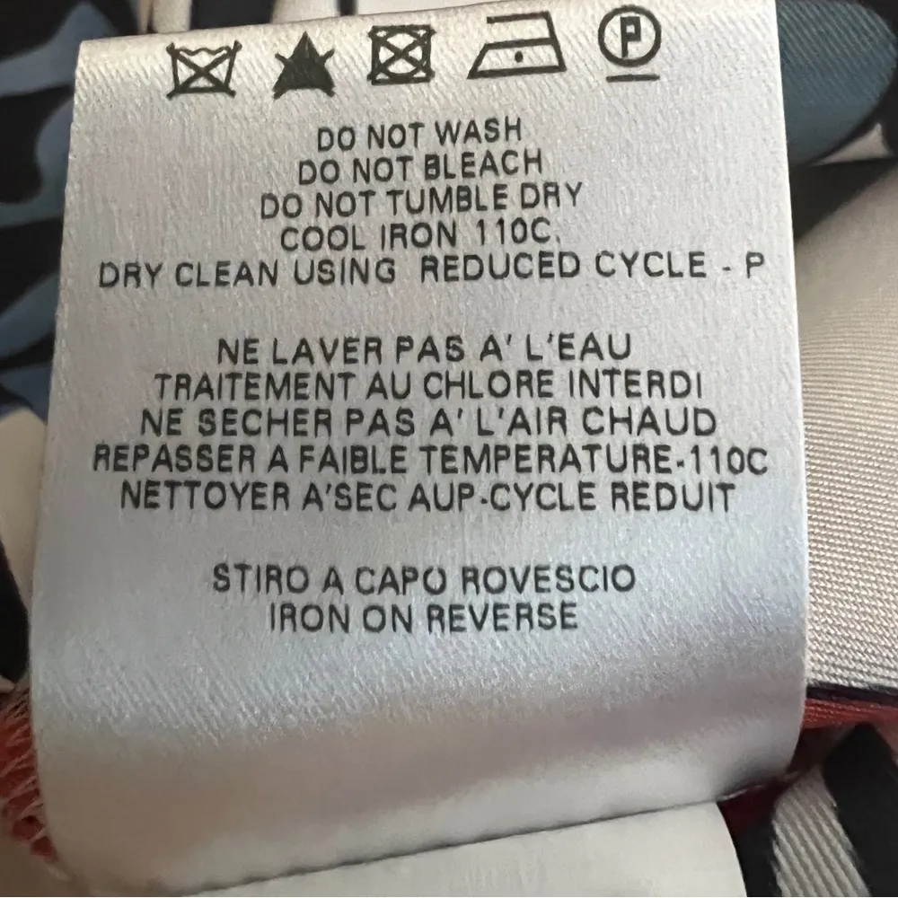 See by Chloé womens Ruffle Neck Short Sleeve 100% silk Floral Print dress|Size:4 - Image 12