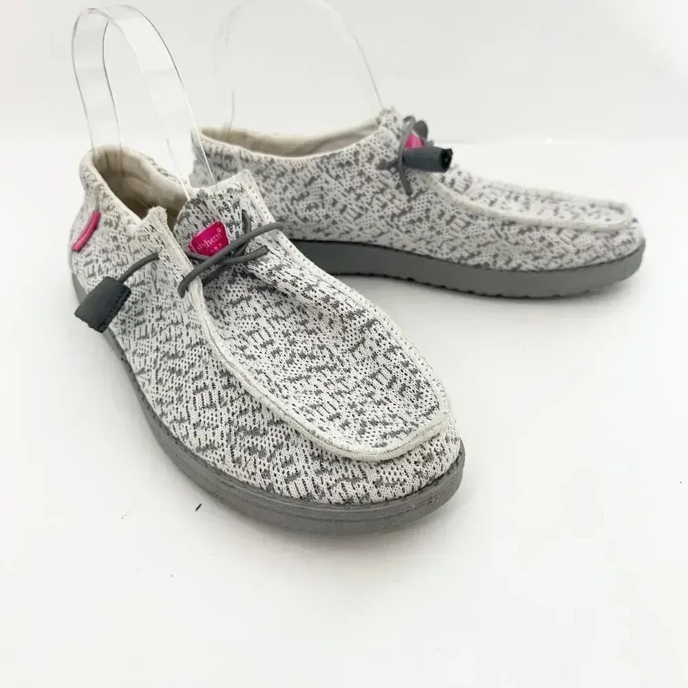 SIMPLY SOUTHERN Womens Size 10‎ Slip On Shoe Breeze Grey/White - Image 5