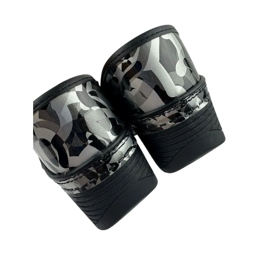 *Dansko LT Comfort Clogs Womens Size 36 Black Gray Patent Leather Nurse Medical - Image 4