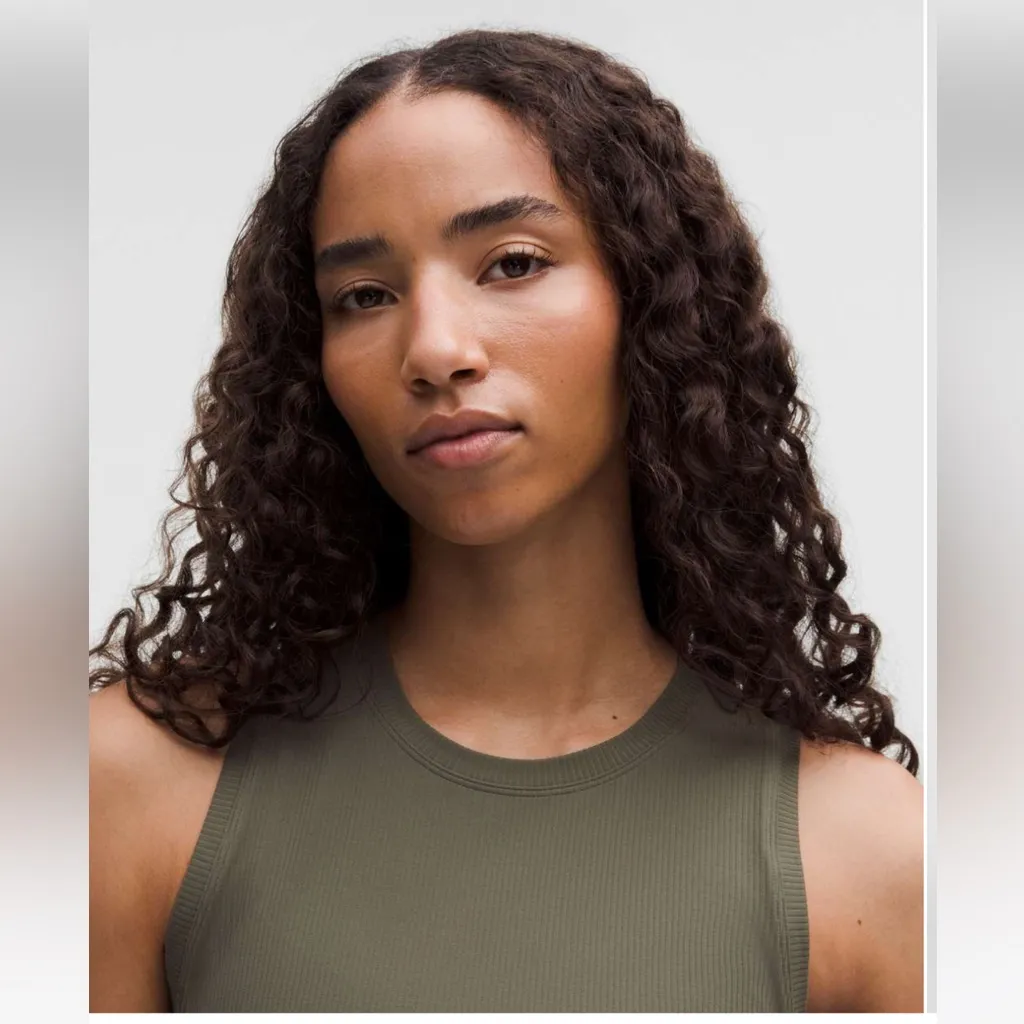 NWT Lululemon All Aligned Ribbed Midi Dress / ARMG( Army Green) - Image 3