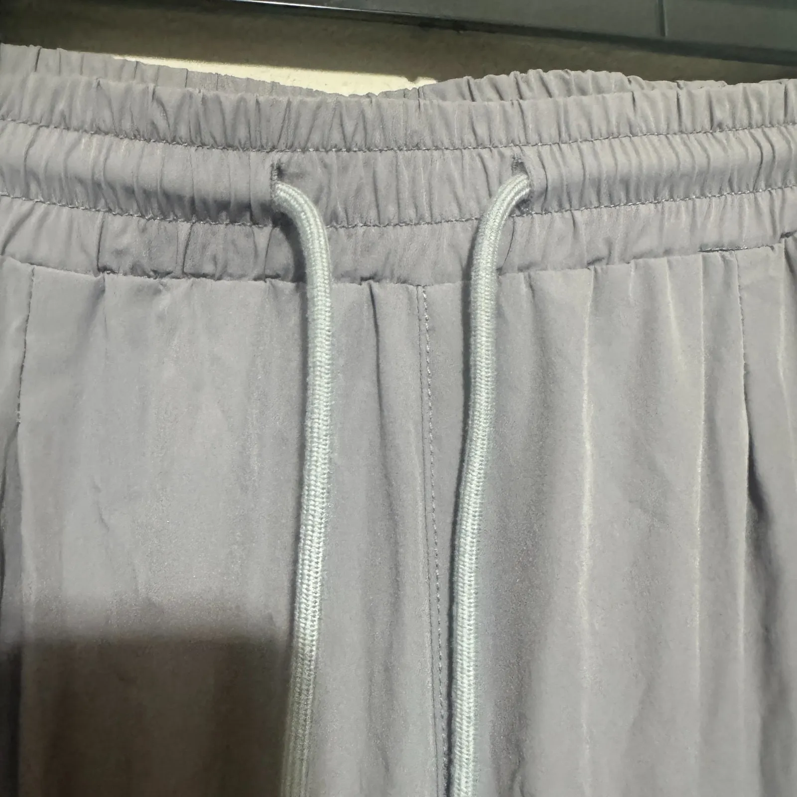 American Bazi Gray Cargo Pants Parachute baggy Punk Grunge womens sz L utility - Image 4