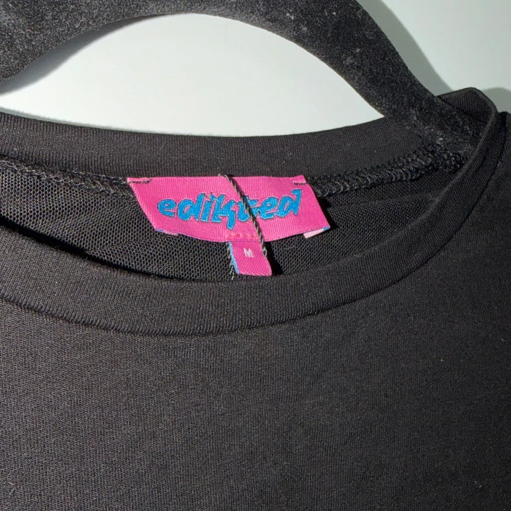 NWOT Edikted Sheer Long Sleeve Crop Top - Image 4
