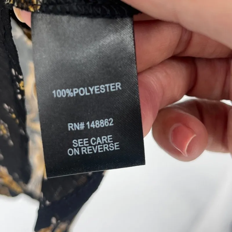 Torrid Sheer Boho Floral Top Sz 4X Black Peasant Chiffon Dark Fairy Flowy Witchy - Image 9