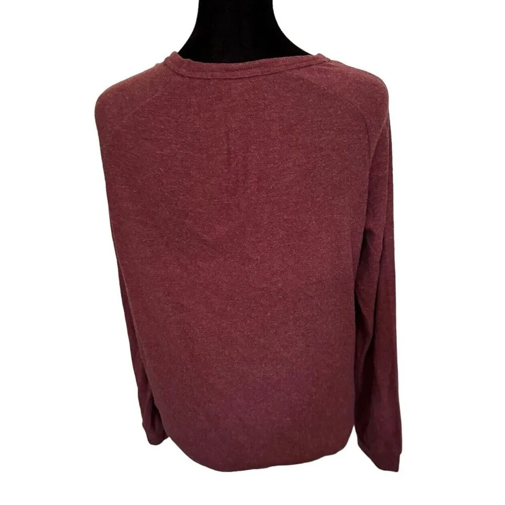 P.J. Salvage Medium Women's Cheers Gold Shimmery Holiday Pajama Sweater Winter - Image 4