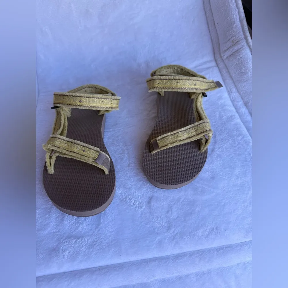 TEVA ORIGINAL UNIVERSAL MARESSA SANDALS WOMEN’s Size 7 Shoes light yellow - Image 7