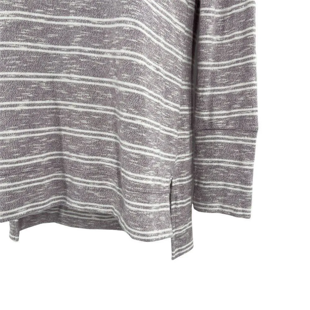 Olive + Oak Cowl Neck High Low Hem Tunic Oversized Striped Pullover Top Small - Image 26