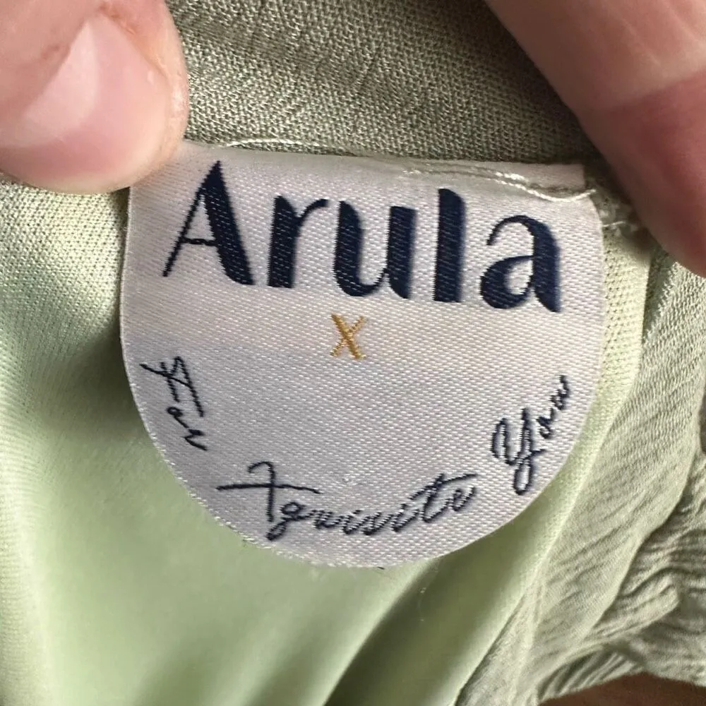 Arula one shoulder flowy Athena cruise semi formal dress Black Size XL - Image 3