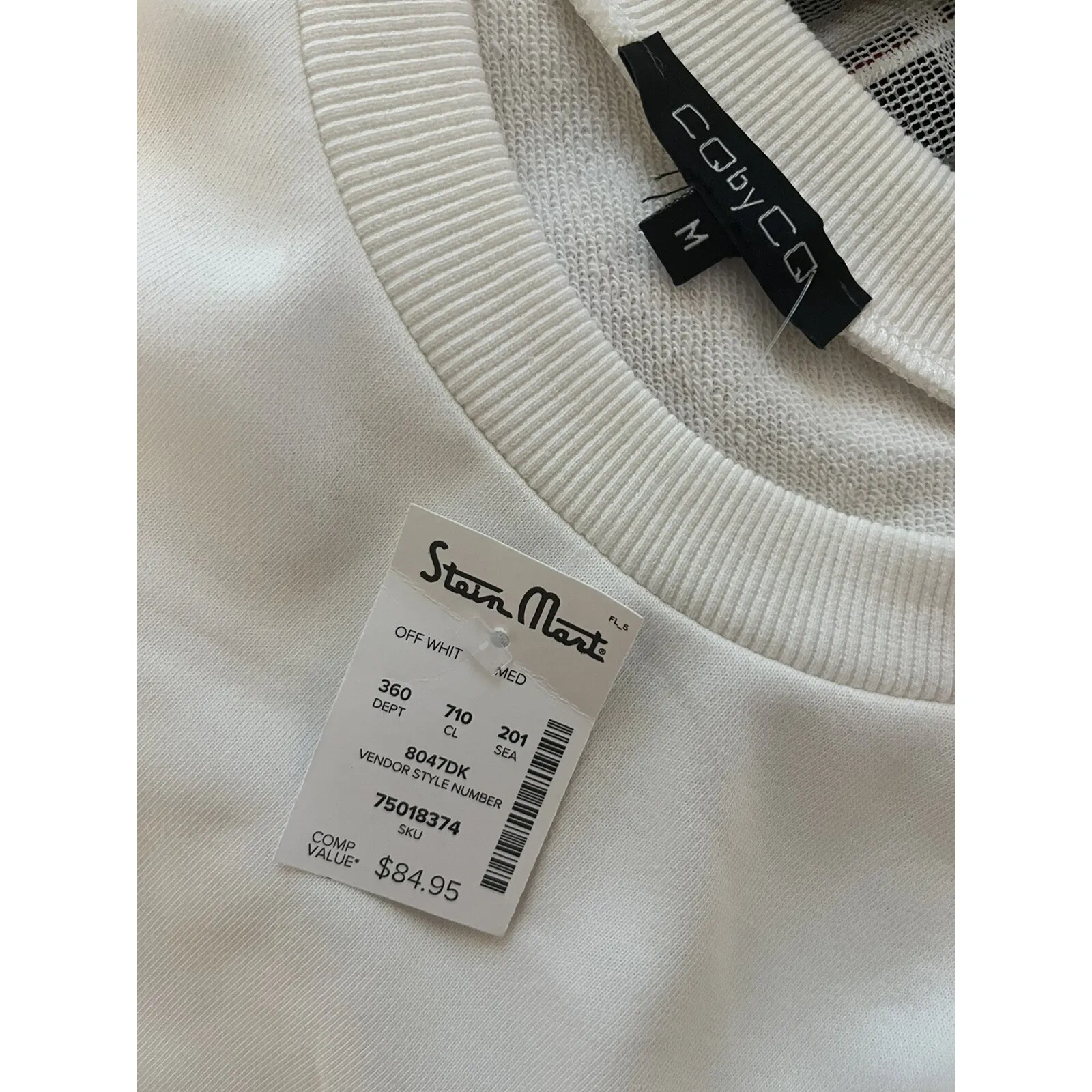 #20 NWT! Women's Red White and Navy Sweat Shirt Tunic, Sz: M Size M - Image 7