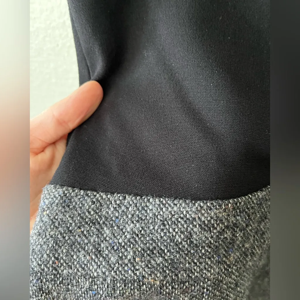 Theory Two Tone Wool Combo Skirt and Top Mini Dress Women's Size 0 - Image 15