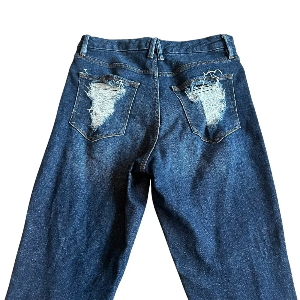 Good American Good Waist Chewed Pocket Jeans Skinny Stretch Size 8/29 Women's - Image 7