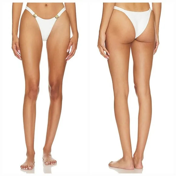 Camila Coelho Viviana Bottom in White - Image 2