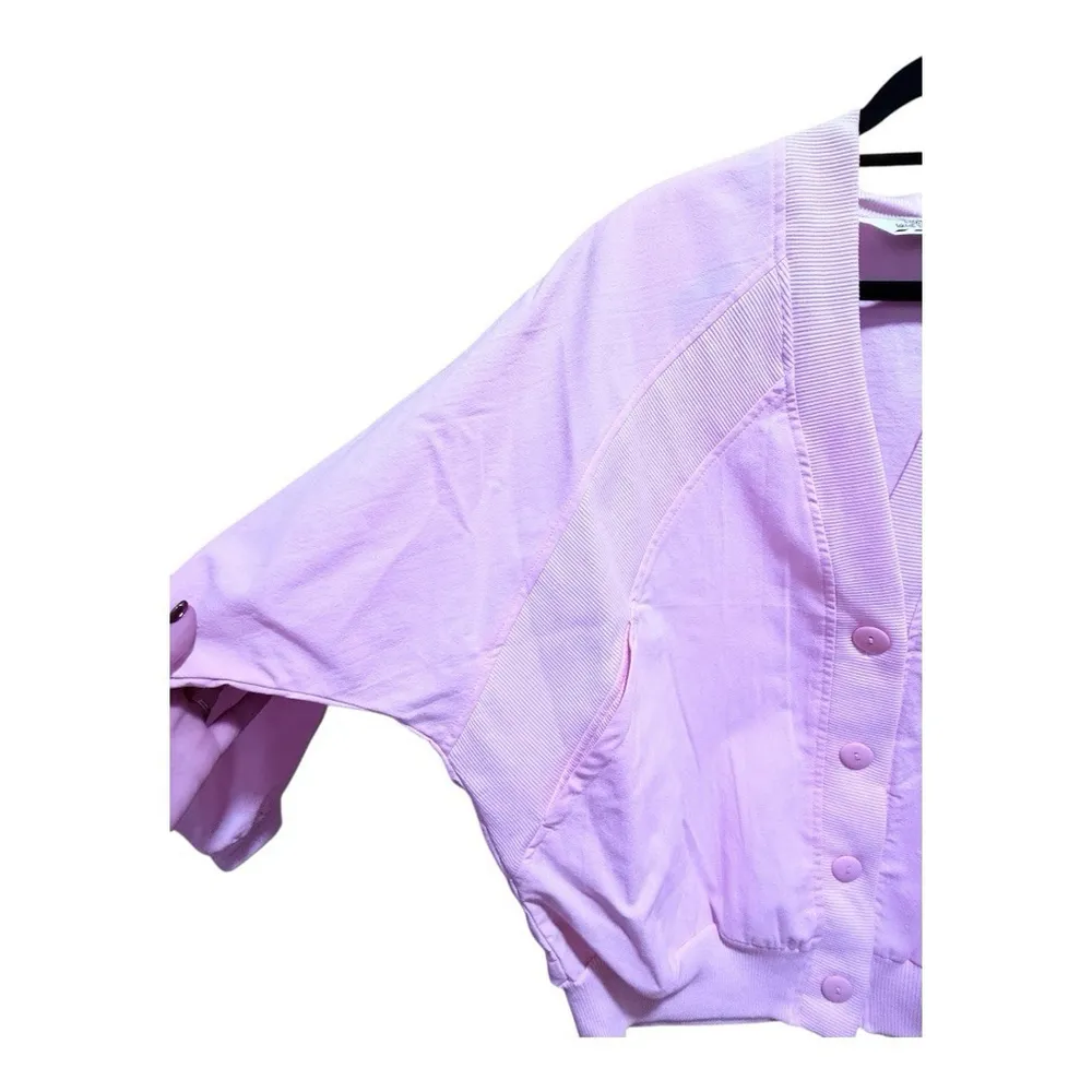 Vintage 80’s Pastel Pink Lightweight Ladie Buttoned Jacket Size 18 MTX NWT - Image 3