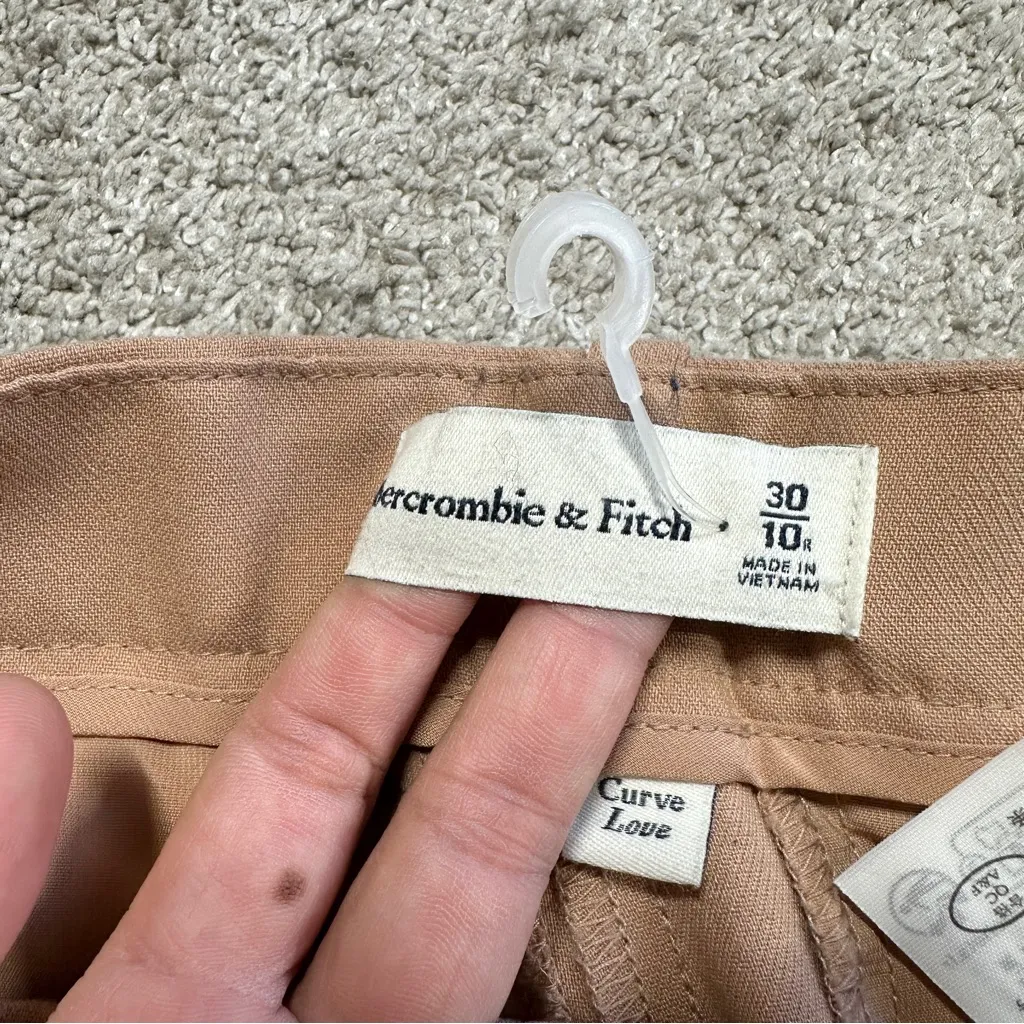 Abercrombie & Fitch Curve Love Quinn Tailored Straight Leg Pant High Rise 30/10R - Image 10