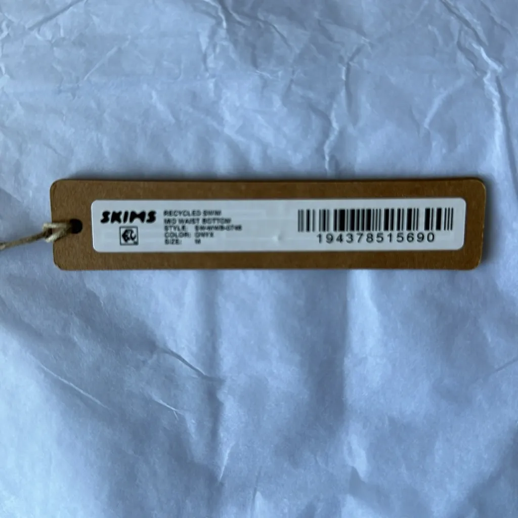 Skims swim bottoms MID WAIST COLOR ONYX SIZE M NWT‎ - Image 2