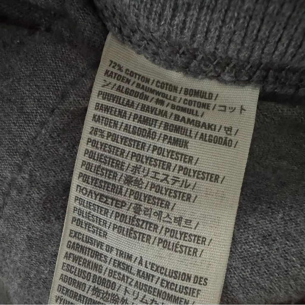 Hollister Grey Logo Distressed Sweatpants Size XS Wide Leg Pockets Lounge Comfy - Image 6