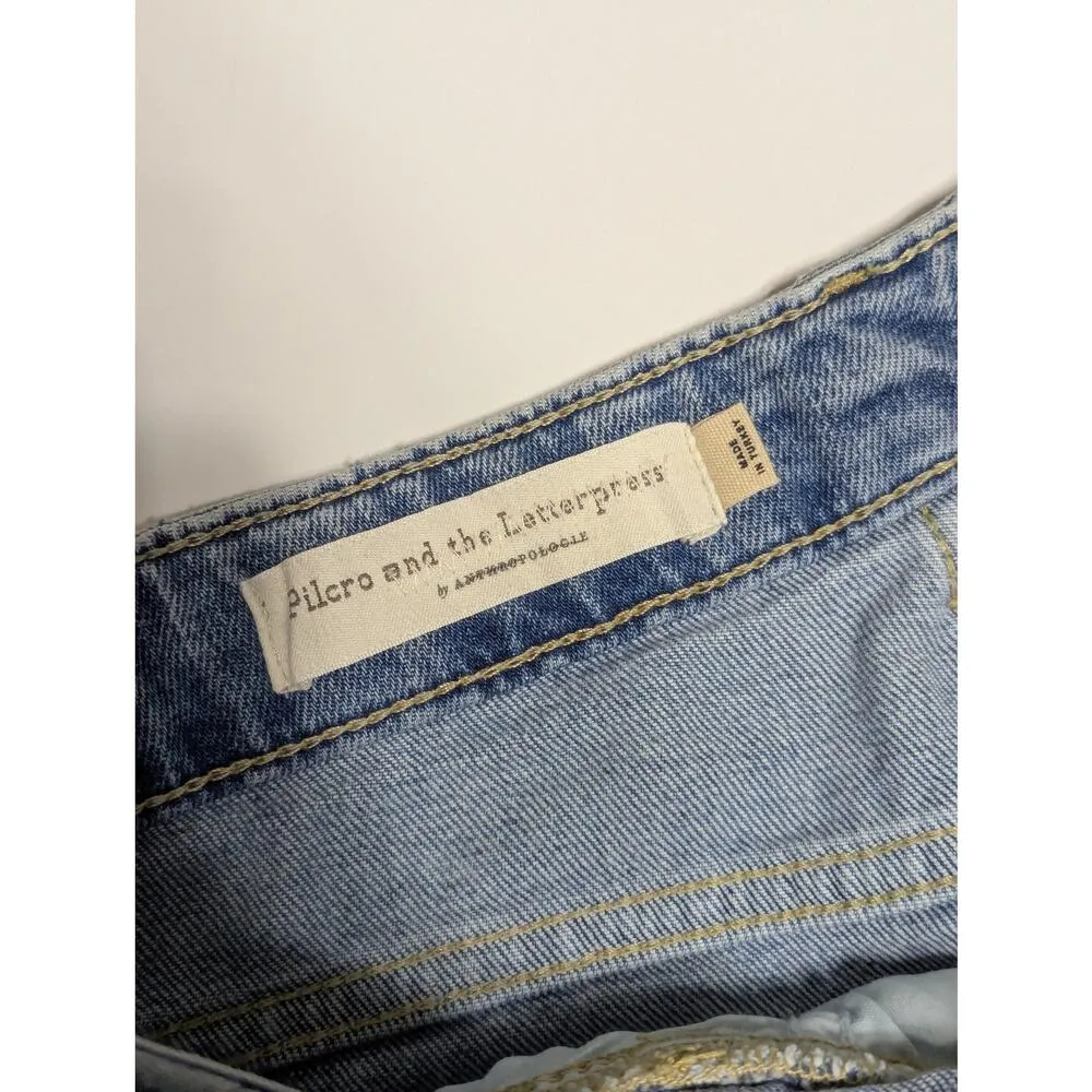 Anthropologie Pilcro and the Letterpress High Rise Slim Jeans Distressed Womens - Image 6