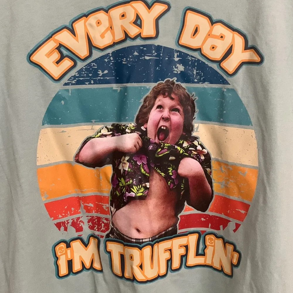 Bella Canvas Mint Jersey Knit “The Goonies” Funny Graphic T Shirt Size XL - Image 2