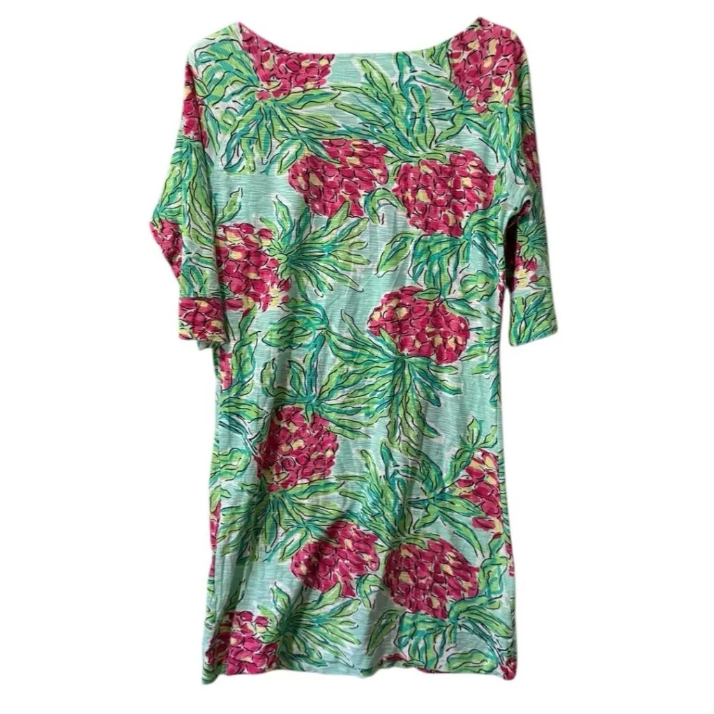 Lilly Pulitzer Cassie Mint‎ Spike the Punch 3/4 Sleeve Sheath Mini Dress XS READ - Image 2